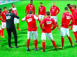Les joueurs de Brest à l'entraînement. StadeBrestois29