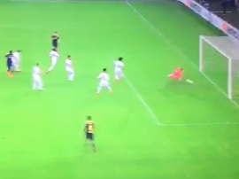 Bruma put Leipzig ahead early on. Captura