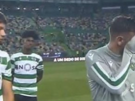 Bruno Fernandes chorou naquela que deverá ser a sua despedida de Alvalade. Captura