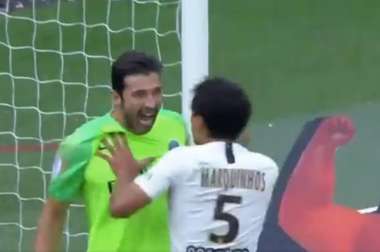 Buffon made a great save. Screenshot/beINSports