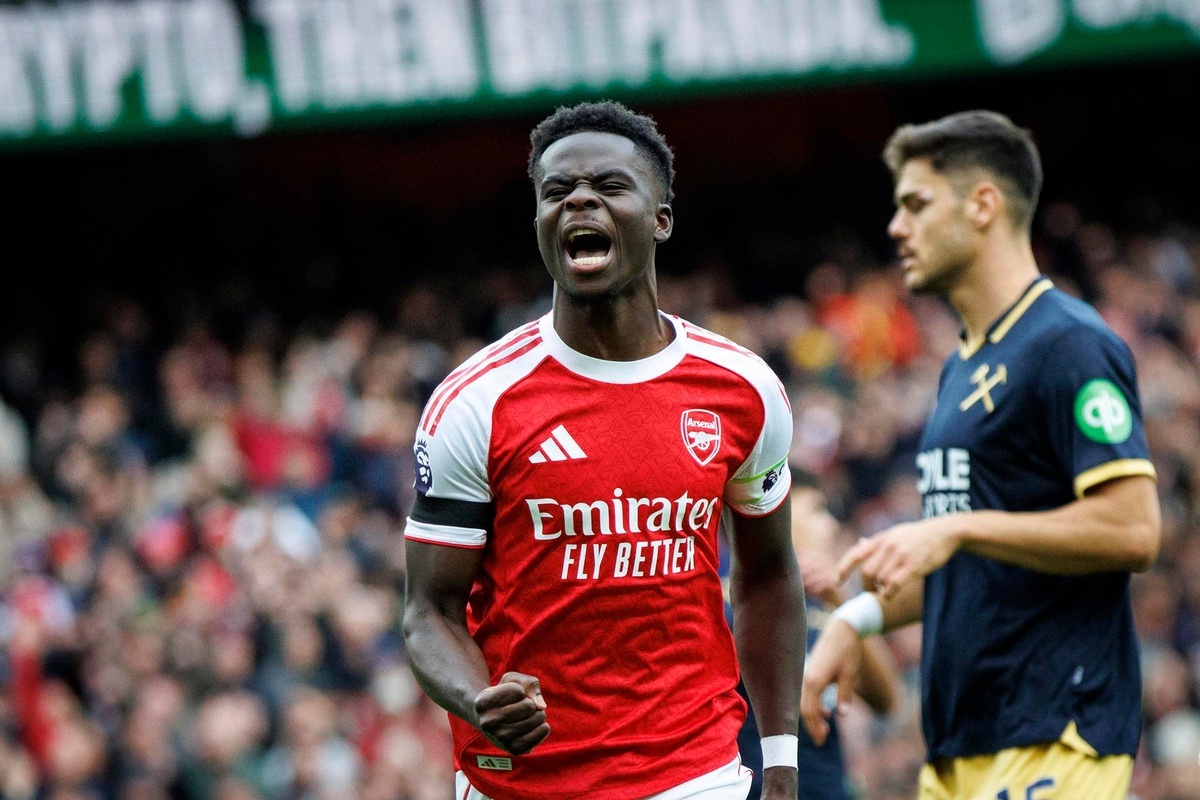 Arsenal reach agreement in principle with Saka over new deal until 2030