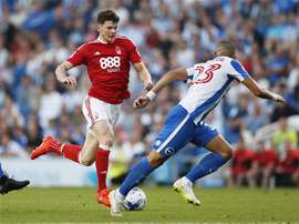 Burke in action for Nottingham Forest. NottinghamForest