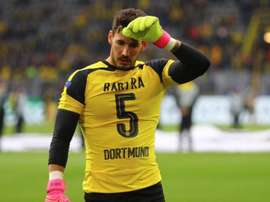 Imagens do aquecimento do Borussia antes de enfrentar o Monaco. Twitter