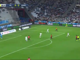 Niang ouvre le score après un beau travail de Da Silva. Capture/Twitter