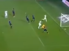 Hamouma ouvre le score. Capture/Twitter