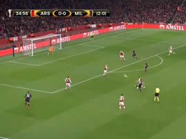 Calhanoglu scored the first goal of the game against AC Milan. Twitter/Vintage_Utd