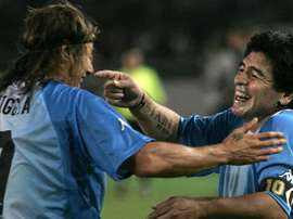Caniggia habló de Maradona y de Italia 90. AFP