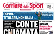 Corriere dello Sport traz Conte e o Real na sua capa. Corriere dello Sport