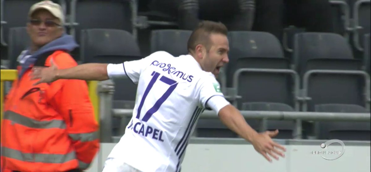 Capel debuta marcando en el empate del Anderlecht