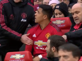 Alexis Sanchez s'est trompé. Capture/Manu