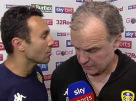 Bielsa en interview après un match de Leeds. Sky Sports