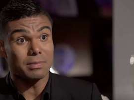 Valdano's interview with Casemiro will be broadcast in full on Tuesday. Captura/Movistar+