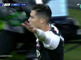 A contagem não para: Cristiano já marcou o 701. Captura/Movistar