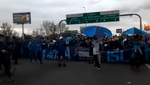 La 'barra' de San Telmo cortó la autopista... ¡porque no podrá ver un partido!