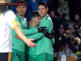 Contre son camp de Juan Gongora. Capture/DAZN