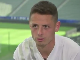 Chicharito se acordó de Chivas. Captura/ESPN