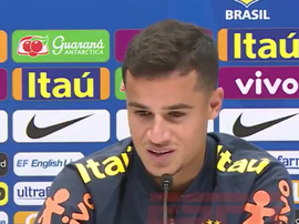 Coutinho regretted the absence of Messi. Captura/ESPN
