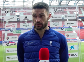 Jorge Molina afirmó que el Granada tuvo ocasiones para empatar. Twitter/GranadaCdeF