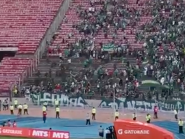 La pelea de las 'barras' ocasionó graves disturbios. Twitter