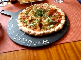 Lucas Vázquez diseñó su pizza ideal. Captura