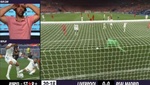 La reacción de Agüero a la parada de Courtois a Mané: