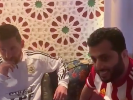 O sheik de Almeria sonha com Messi no time. Captura/TurkiAl-Sheikh