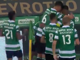 Cabral le dio la victoria al Sporting de Portugal en el tramo final. Captura