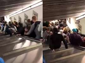 Roma-CSKA: crolla scala mobile alla stazione Repubblica, coinvolti tifosi russi