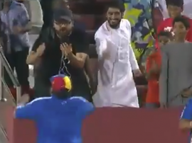 Maradona se encaró con la grada. Captura