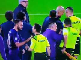 Ribéry acabó expulsado. Captura/beINSports