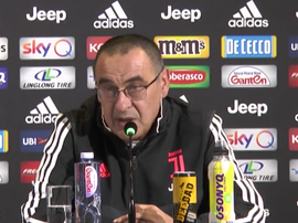 Sarri in conferenza stampa. Captura