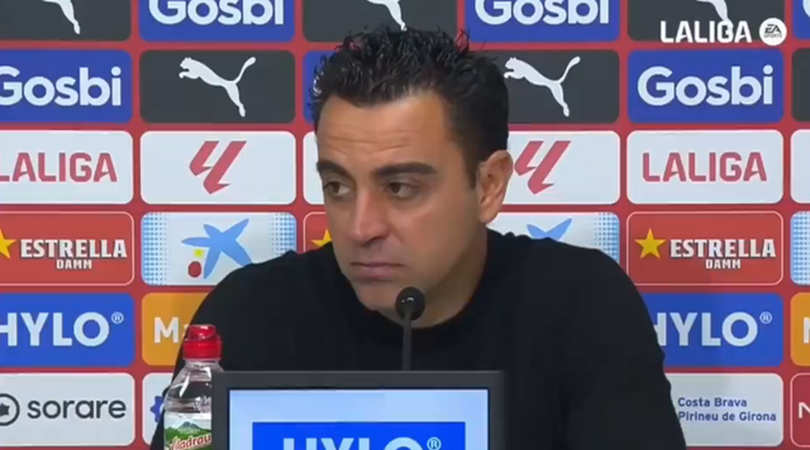 Xavi, triste y decepcionado porque su equipo regaló 3 goles al Girona