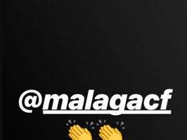 Isco en soutien de Malaga. Isco
