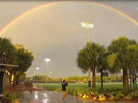 Se retrasó el Atlanta-New York RB por una tormenta eléctrica. Captura/FOXSports
