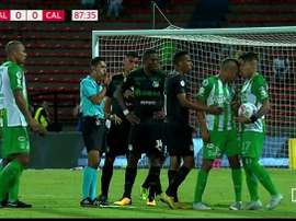 Atlético Nacional investigará el enfrentamiento entre Dayro y Lucumí. Captura/RCN