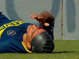 El central de Boca tuvo varios sustos. ESPN