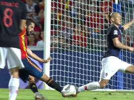 Isco a inscrit le dernier but de l'Espagne. Capture/TVE