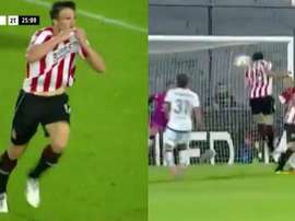 Pavone acabó con la mala racha de Estudiantes de La Plata. Captura/TNT