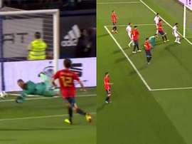 De Gea perd le ballon et Ricardo Rodríguez égalise. Capture/Cuatro
