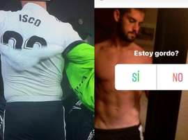 Isco saca una encuesta sobre su físico. Instagram/IscoAlarcon/Captura