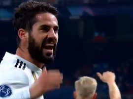 Isco s'est énervé contre le public. Capture/Movistar+