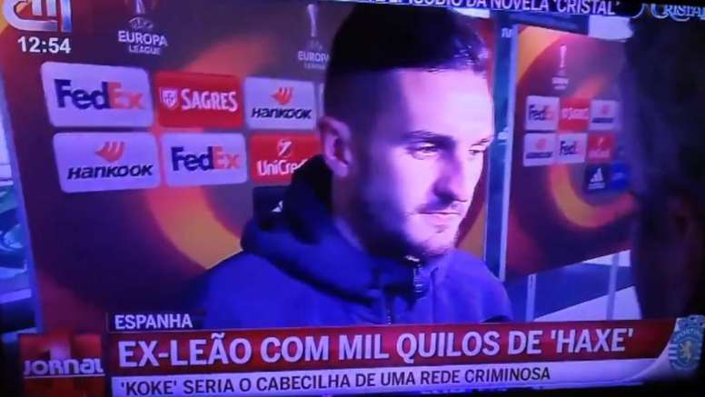 En Portugal confundieron a Koke con un detenido en una operación antidroga. Captura/finallyxpablo