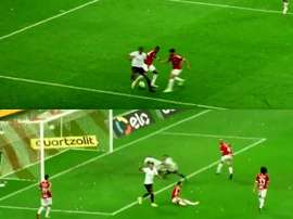 Cirino bailó y humilló a su rival antes de asistir en el gol que vale una Copa. Captura/EsporteInter