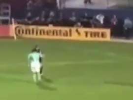 Captura de la agresión de Novaretti al árbitro de León-Santos Laguna. Youtube