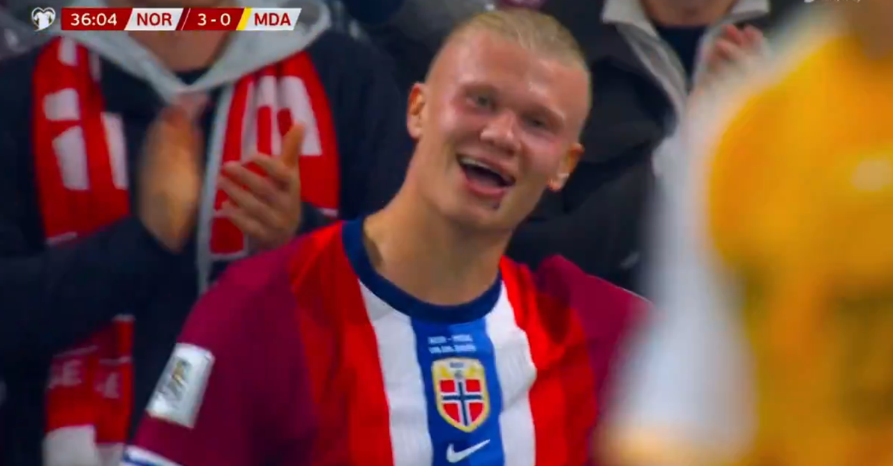 Primer repóker de Haaland con Noruega en un 11-1 histórico