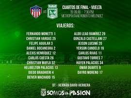 Vuelve Dayro a la convocatoria del 'Verdolaga'. Twitter/AtleticoNacional
