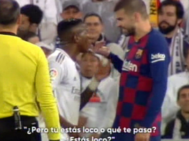 Piqué vs. Vinicius. Capture/MovistarLaLiga