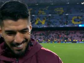 Luis Suarez ne sait pas ce qu'il s'est passé. Capture/Movistar