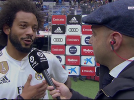 Marcelo garantiu que o Real Madrid é a sua casa. Captura/beINSports