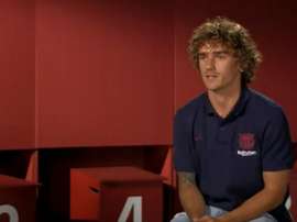 Antoine Griezmann heaped praise on Leo Messi in his interview with the club. Captura/FCBarcelona